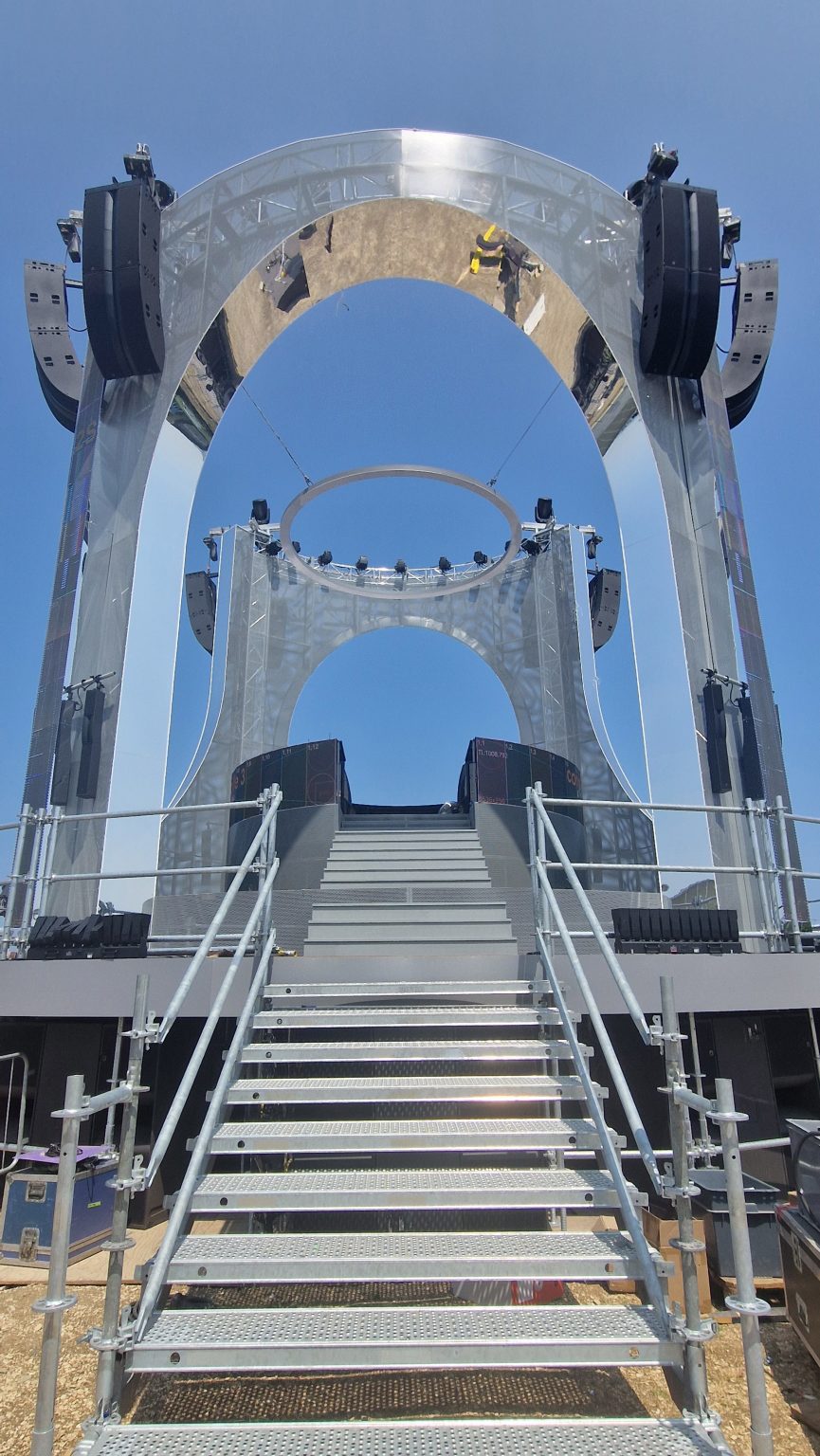 Adriatic Sound Festival's The Temple during construction