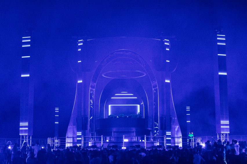 Blue lights at Adriatic Sound Festival