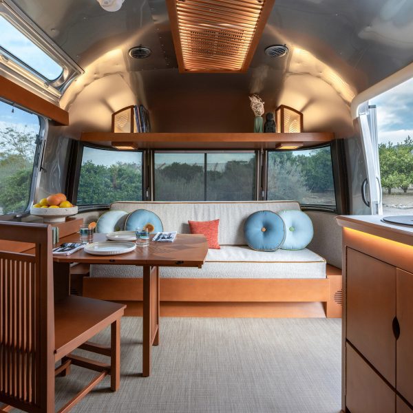 Interior of a trailer