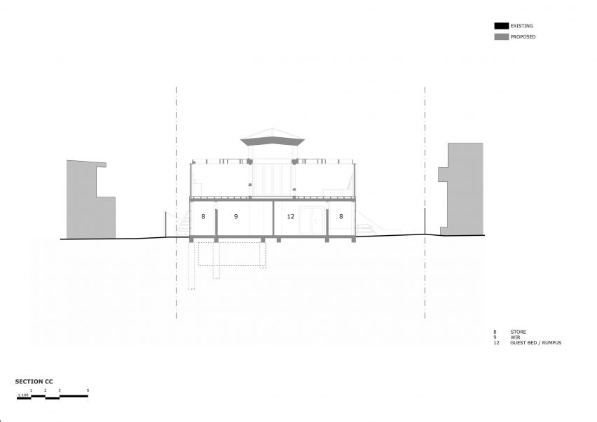 Section of Cake House by Alexander Symes Architect