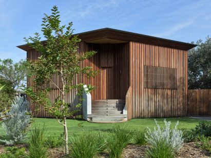 Exterior view of renovated Cake House in Australia