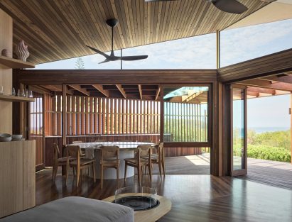 Living space within the Cake House in New South Wales