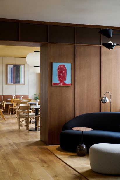Interior with wooden walls