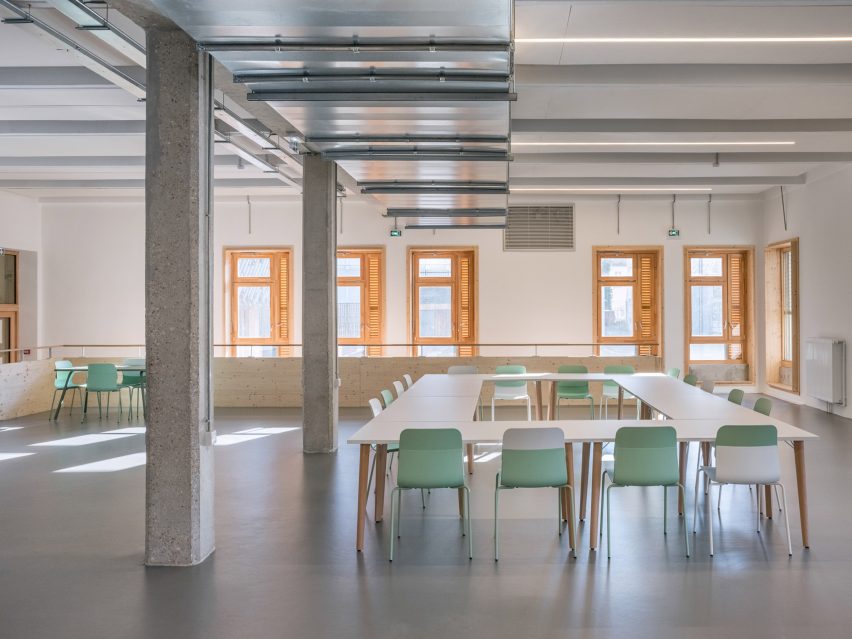 James Baldwin Media Library and Refugee House by Associer