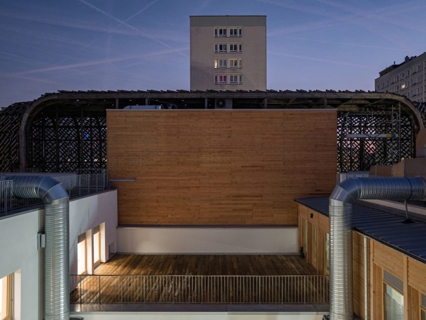 James Baldwin Media Library and Refugee House by Associer