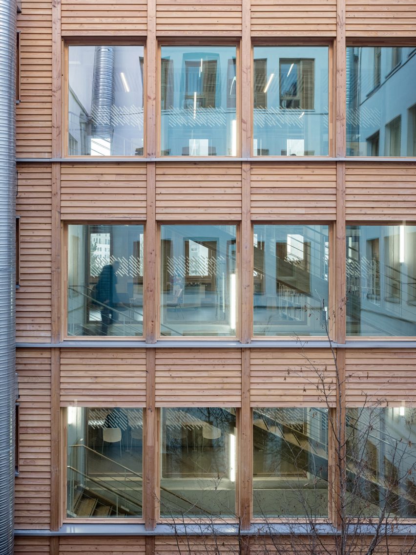 James Baldwin Media Library and Refugee House by Associer