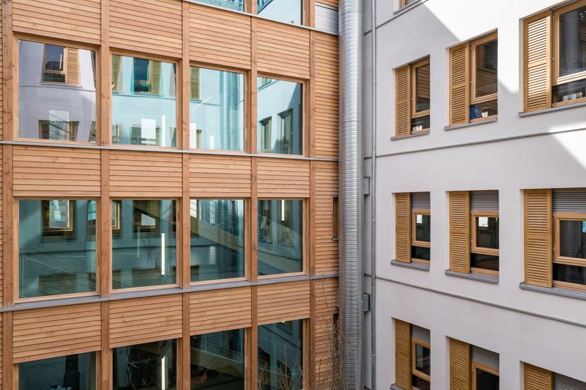 James Baldwin Media Library and Refugee House by Associer