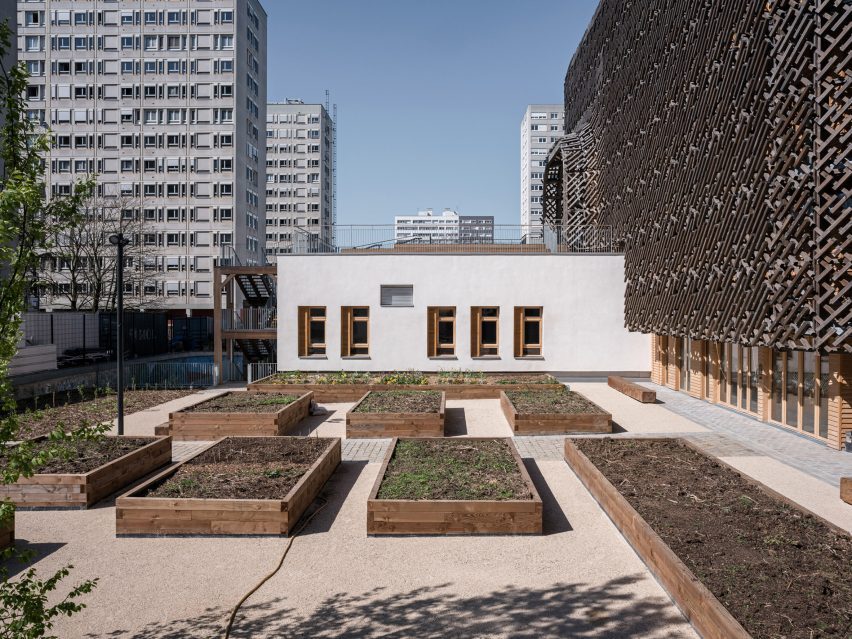 James Baldwin Media Library and Refugee House by Associer
