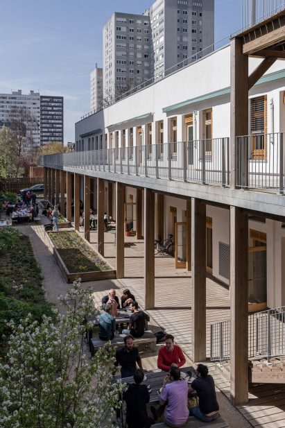 James Baldwin Media Library and Refugee House in Paris by Associer