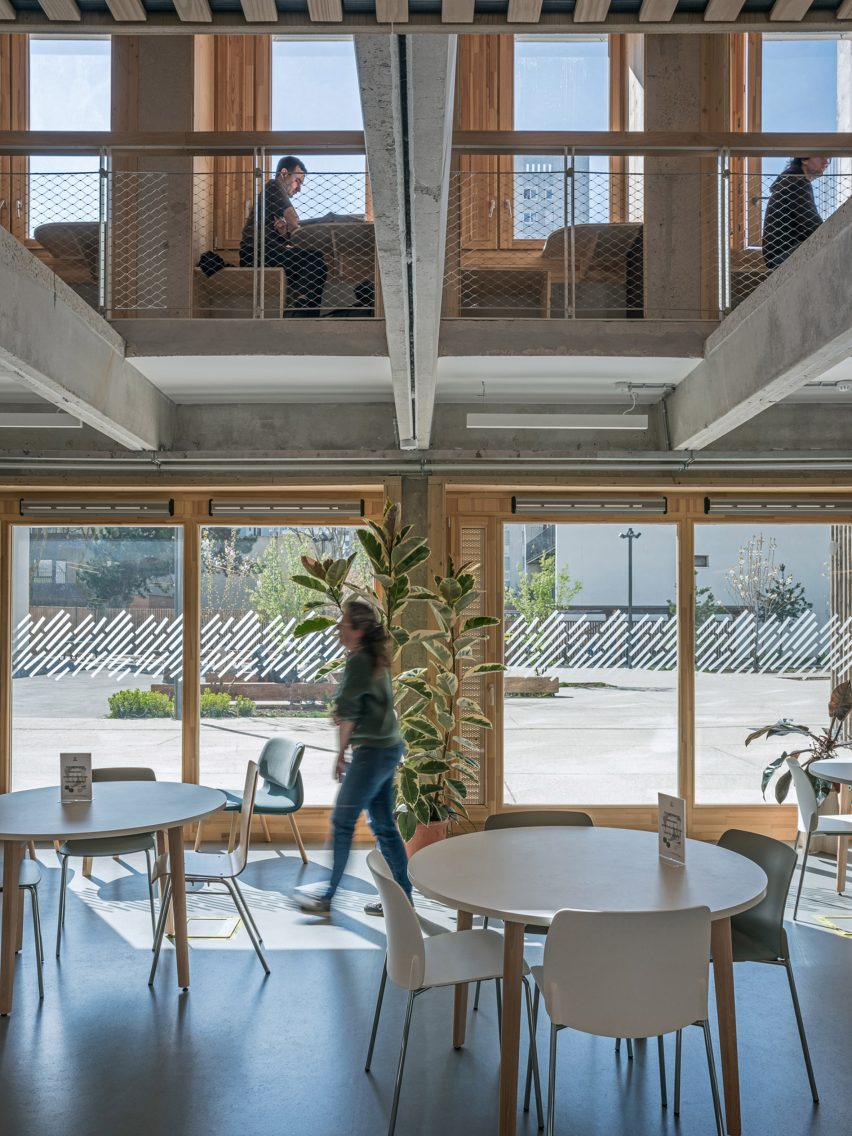 James Baldwin Media Library and Refugee House by Associer
