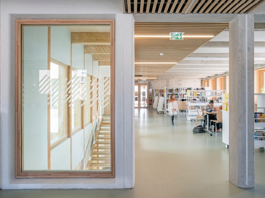 James Baldwin Media Library and Refugee House by Associer