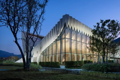 Exterior view of exhibition space by Atelier Alter Architects