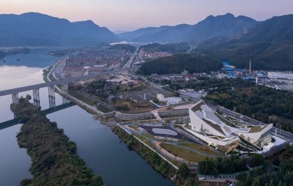 Aerial view of agricultural museum by Atelier Alter Architects