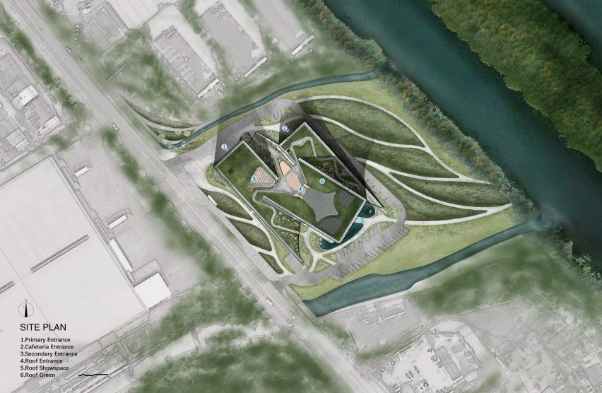 Plan of Sunner Museum by Atelier Alter Architects