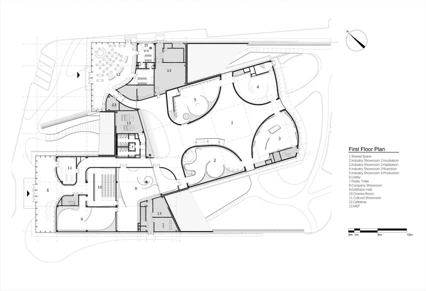 Plan of Sunner Museum by Atelier Alter Architects