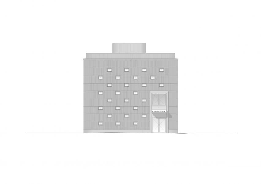 Elevation of Kreativinstitut.OWL by Behles & Jochimsen