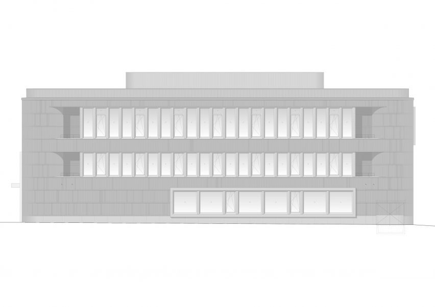 Elevation of Kreativinstitut.OWL by Behles & Jochimsen