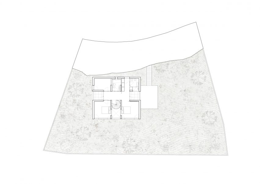 Floor plan of Casa Magarola by Rául Sánchez Architects