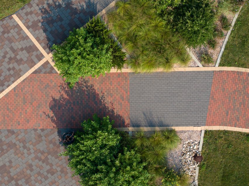 The Belden Brick Company's pavers at Cedar Falls downtown