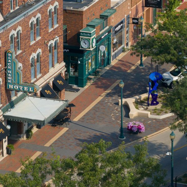 The Belden Brick Company's pavers at Cedar Falls downtown