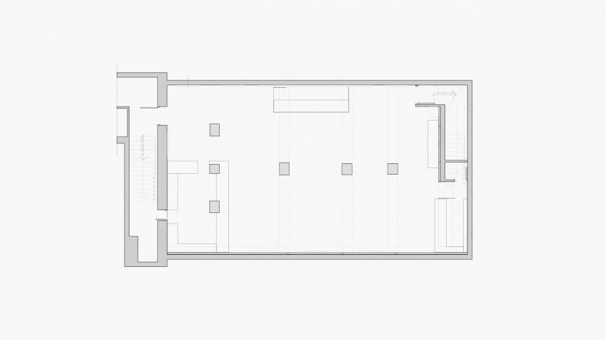 Floor plan of nightclub