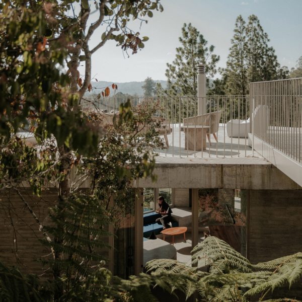 Concrete house with rooftop terrace
