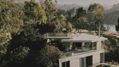 Concrete house in Colombian mountains