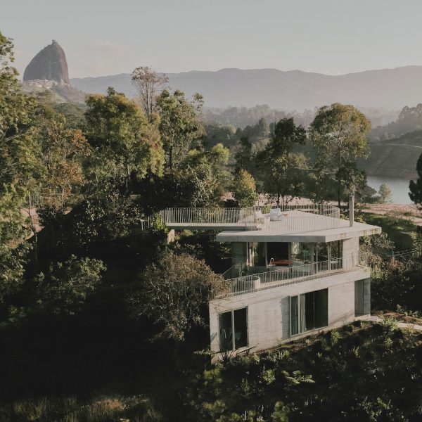 Concrete house in Colombian mountains