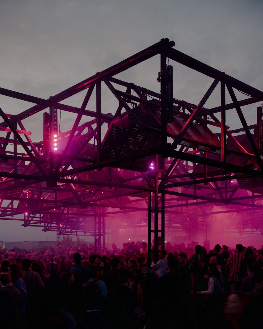 Dark Skies sound installation at Horst Arts and Music Festival by Leopold Banchini Architects and Giona Bierens de Haan