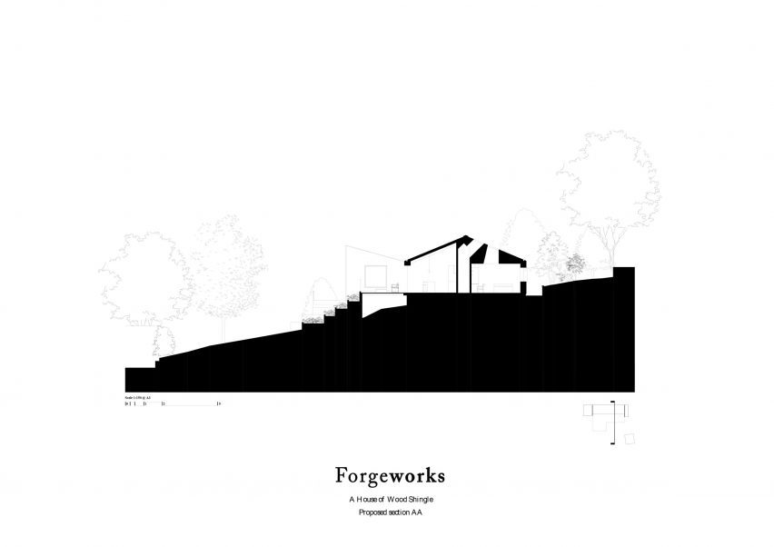 Section of House of Wood Shingle by Forgeworks