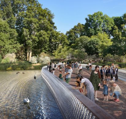 Unity Bridge as part of the Queen Elizabeth II memorial by Foster + Partners
