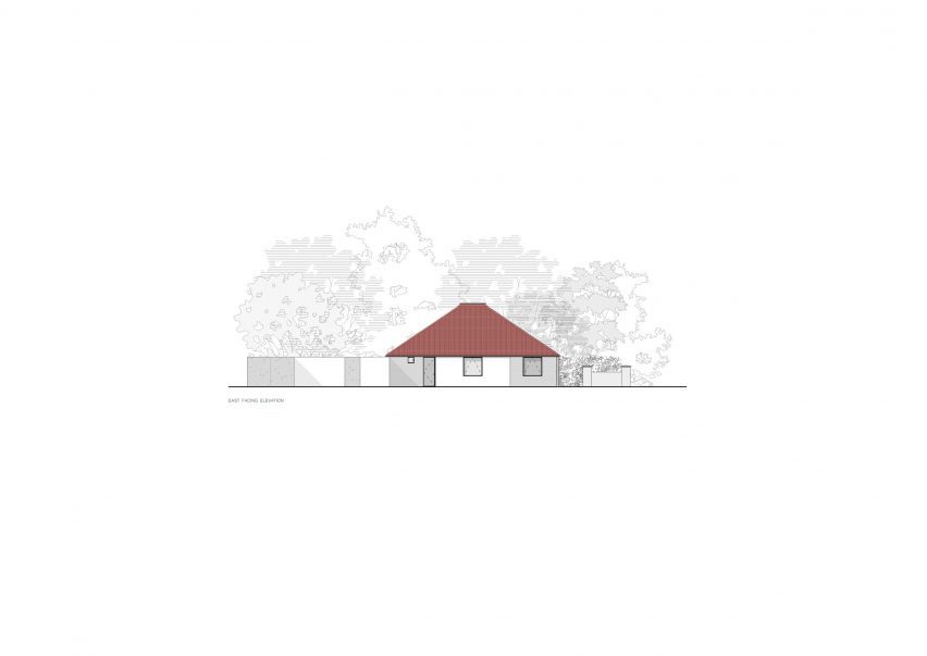 Elevation of Gate Lodge by A2 Architects