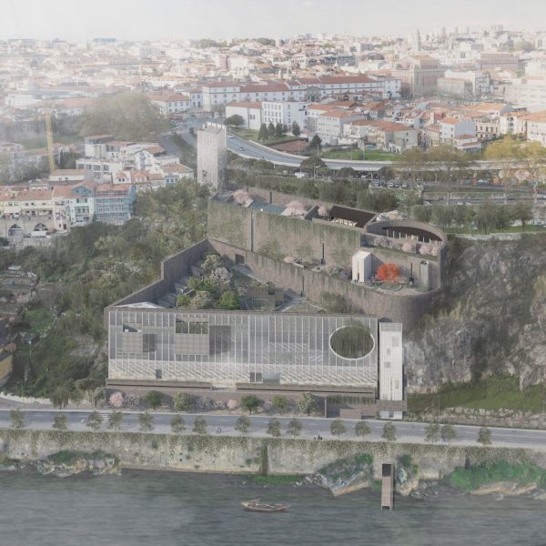 a visualisation of a building on the waterfront in a city