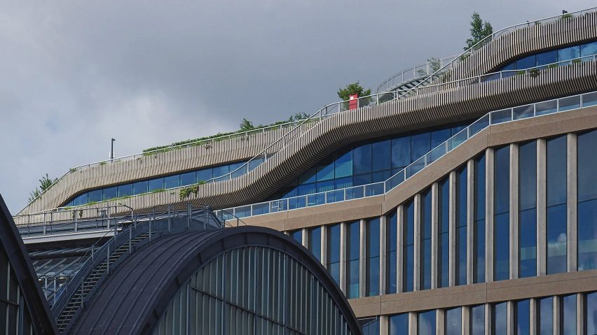 Roof of Google's King's Cross HQ