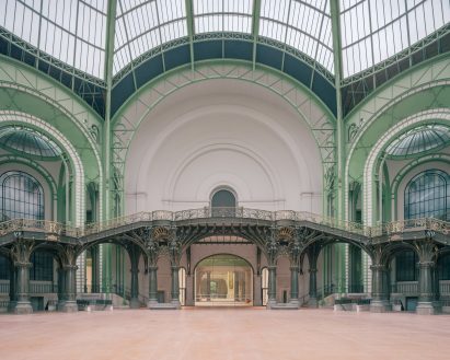 Glass and steel atrium in Paris