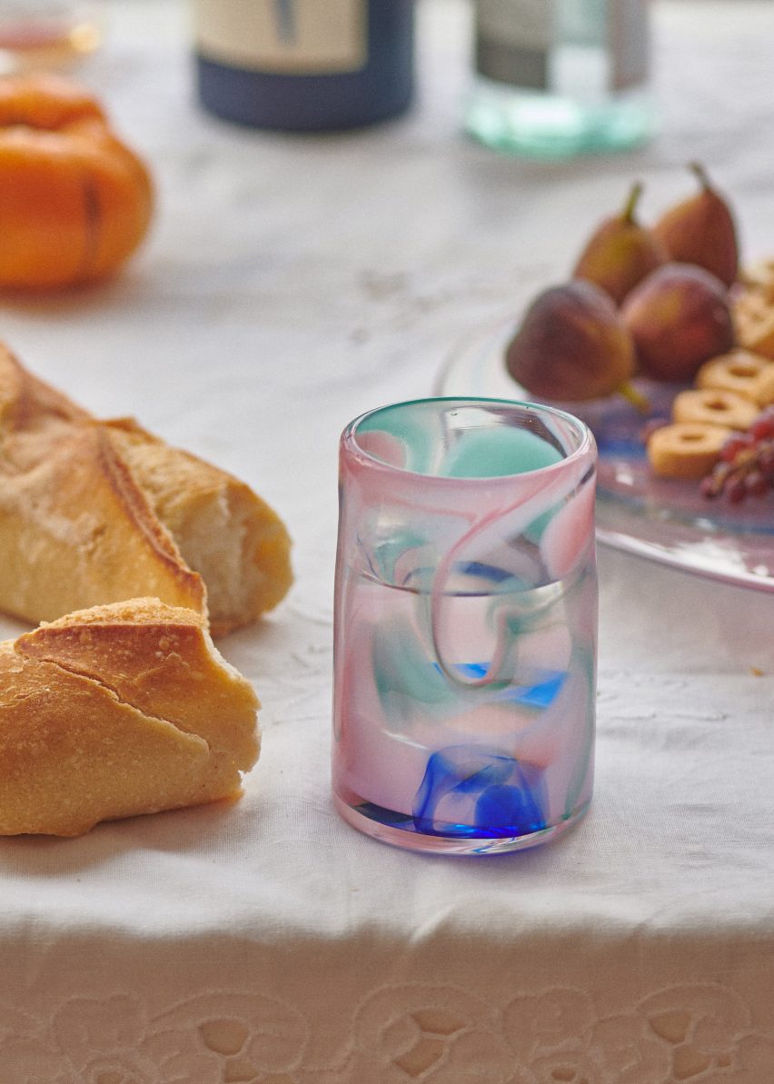 Hand dyed glasses by Upstate