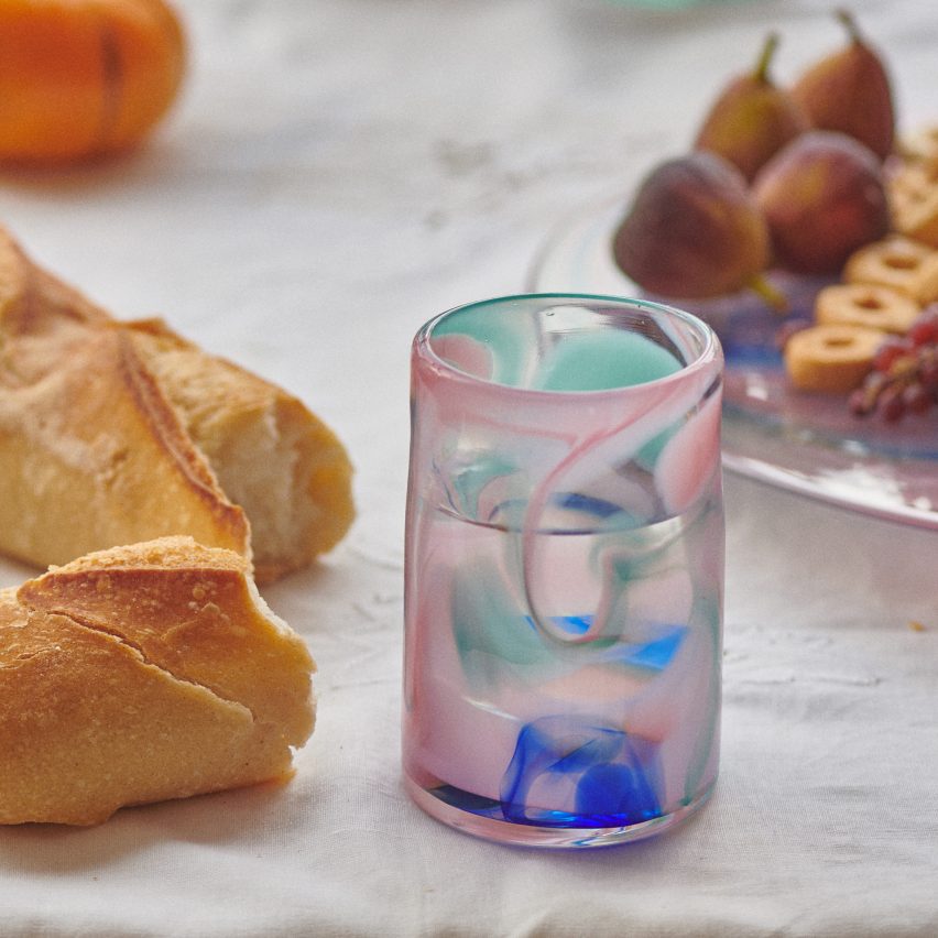 Hand dyed glasses by Upstate