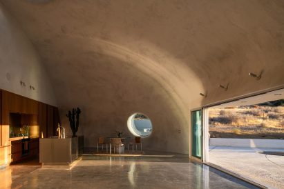Interior of the Hata domed home in California by Anastaiya Dudik