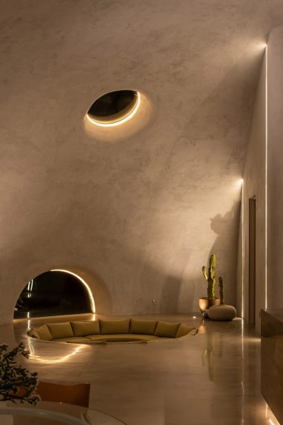 Conversation pit in a home in California