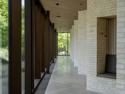 Corridor in church in Denmark