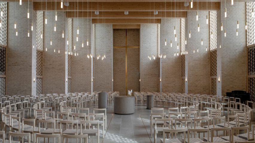 Højvangen Church by Henning Larsen in Skanderborg, Denmark