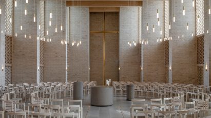 Højvangen Church by Henning Larsen in Skanderborg, Denmark