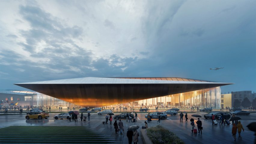 Vilnius Airport terminal design by Zaha Hadid Architects