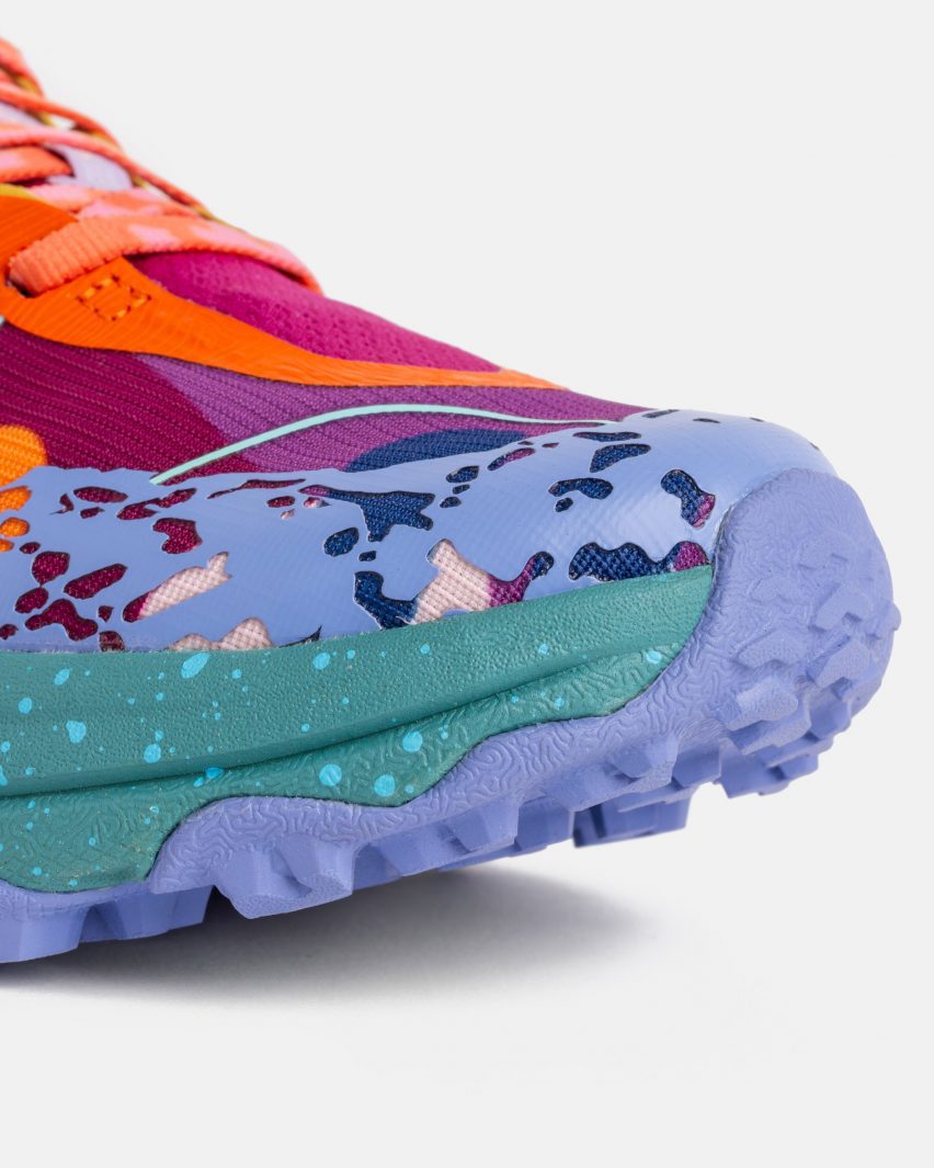 Colourful Hoka sneakers