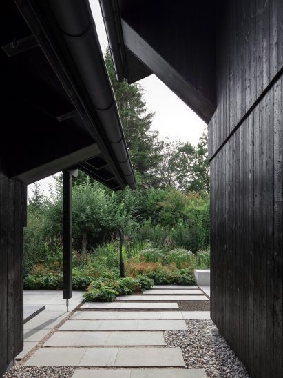 View towards shared garden space within the House with One Pillar
