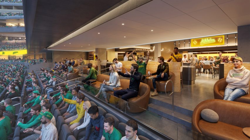 People sitting watching game