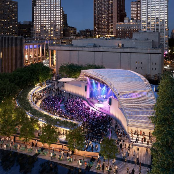 Renderings of a stage