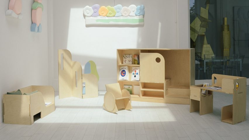 Mara Bragagnolo designs puzzle-style furniture for autistic children