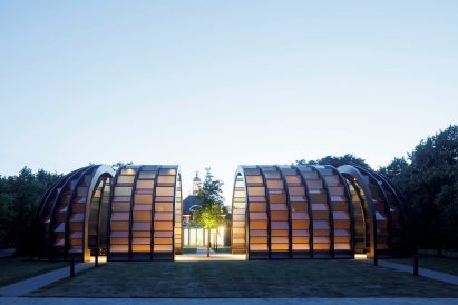 View towards the Serpentine Pavilion 2025