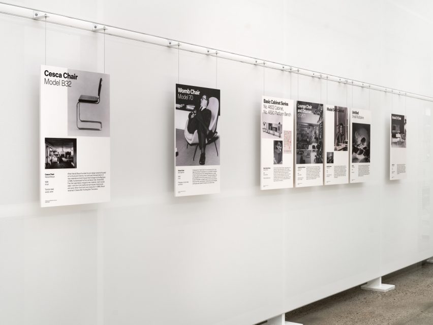 A timeline on a wall